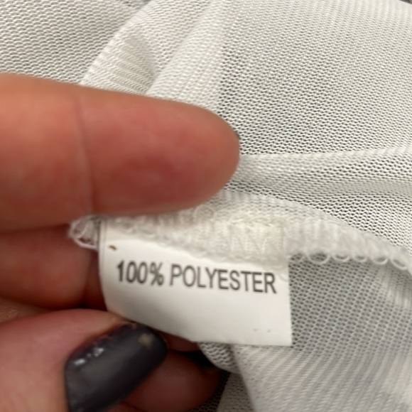 Sheer Short Sleeve Blouse Dress Size Medium - Picture 9 of 10